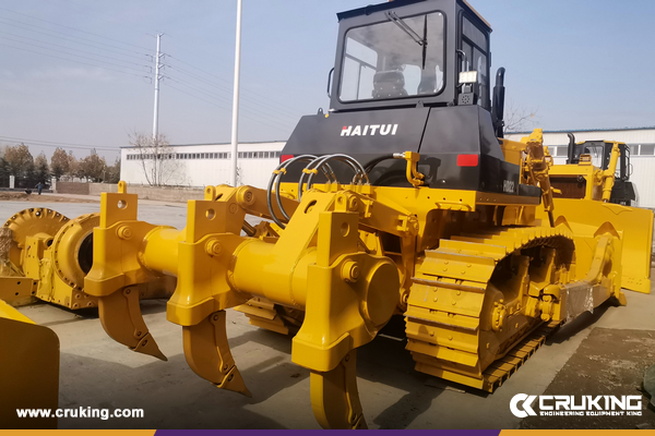 HAITUI HD22 Bulldozer & 5 SHACMAN Dump Truck & 1 CAT 320GC Excavator