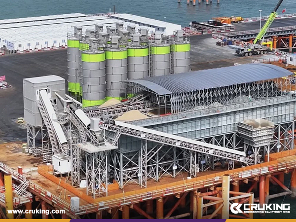 Aurora Green on the Sea: ZOOMLION Mixing Plant